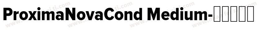 ProximaNovaCond Medium字体转换